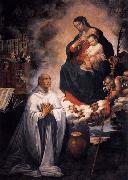 ROELAS, Juan de las Vision of St Bernard France oil painting artist